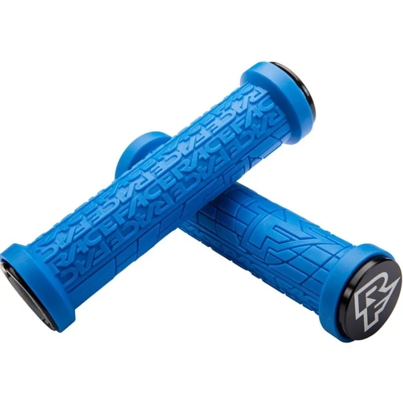 Mai ieftin Manșoane pentru bicicletă RACE FACE Grippler 30mm Lock on Blue